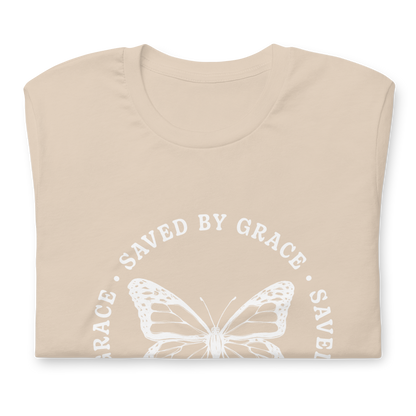 Saved By Grace Butterfly Tee